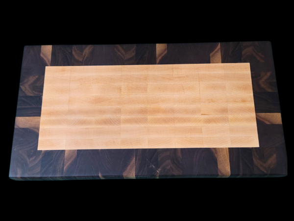 Traditional Walnut And Maple End Grain Butchers Block - Image 4