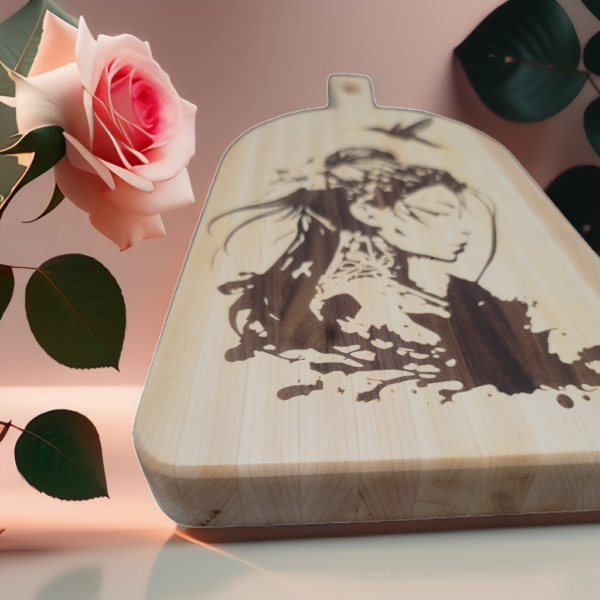 The Bird Lady Maple And Walnut Inlay Charcuterie Board - Image 3